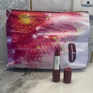Clinique NEW full size Love Pop Lipstick with cosmetic bag